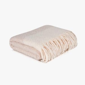 Soft Beige Fleece Blanket