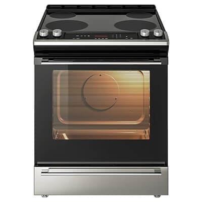 Modern Black Electric Stove with Oven